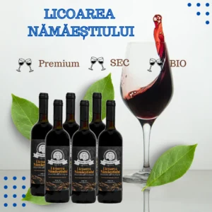 Bax 6 sticle de Vin de coacăze negre - Licoarea Nămăeștiului, 6x750 ml - Sec